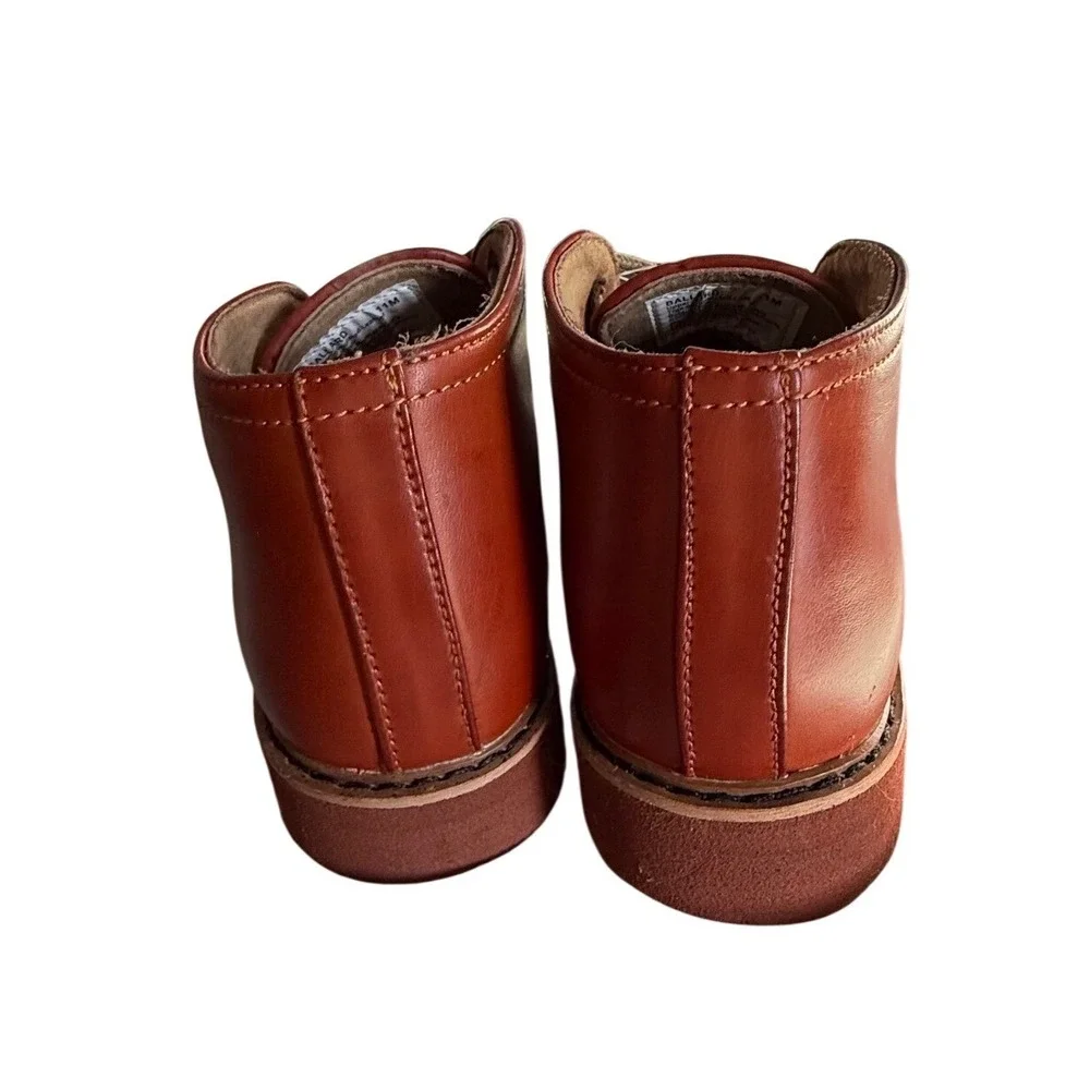 Deer Stags Ballard Red‎ Leather Chukka Boots Kids Size 11M